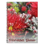 New Zealand Red Christmas Tree Blossoms Notebook