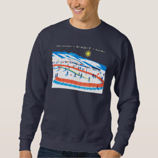 New Zealand Retro Ski Art/ニュージーランド レトロスキーイラスト Sweatshirt