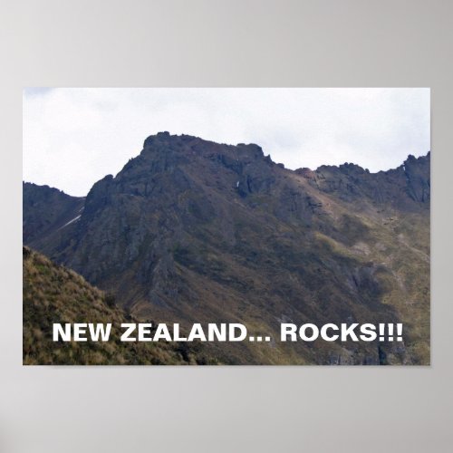 New Zealand Rocks_Poster Poster