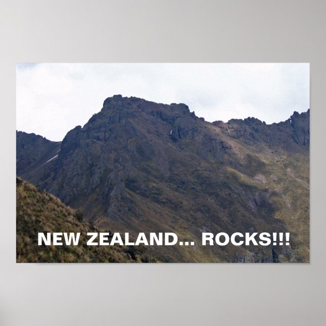 New Zealand Rocks-Poster Poster (Front)