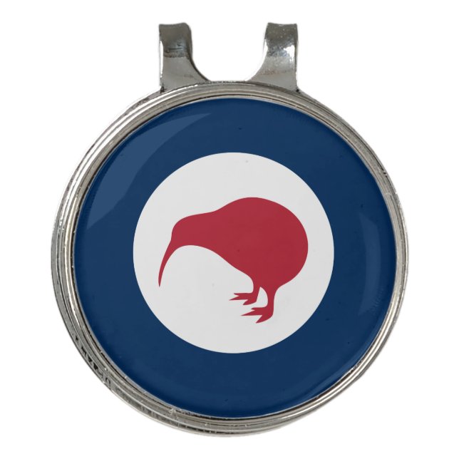 New Zealand roundel country flag symbol kiwi army  Golf Hat Clip (Front)