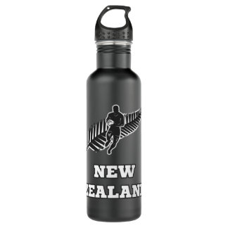 New Zealand Rugby Hoodie Stainless Steel Water Bottle
