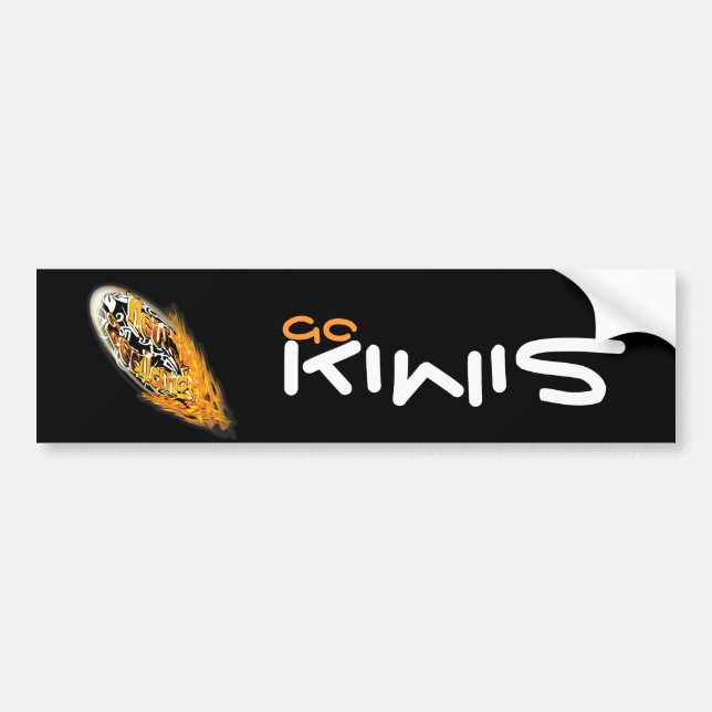 New Zealand rugby supporters "Kiwis" stickers (Front)