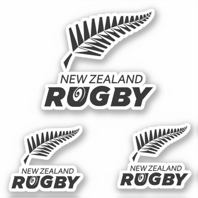 NEW ZEALAND RUGBY -TEAM  STICKER (Front)