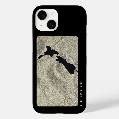 NEW ZEALAND SAND BEACH PHOTO BLACK NZ KIWIANA  Case_Mate iPhone 14 CASE