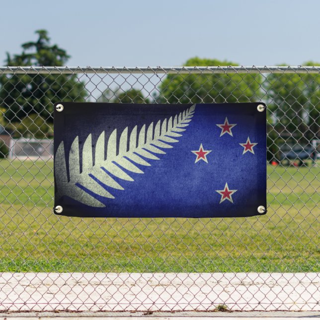New Zealand Silver Fern  Banner (Insitu)