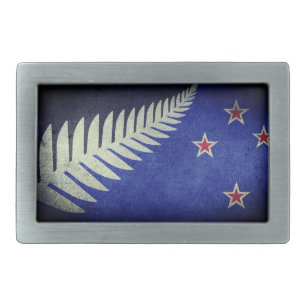 New Zealand Silver Fern Belt Buckle