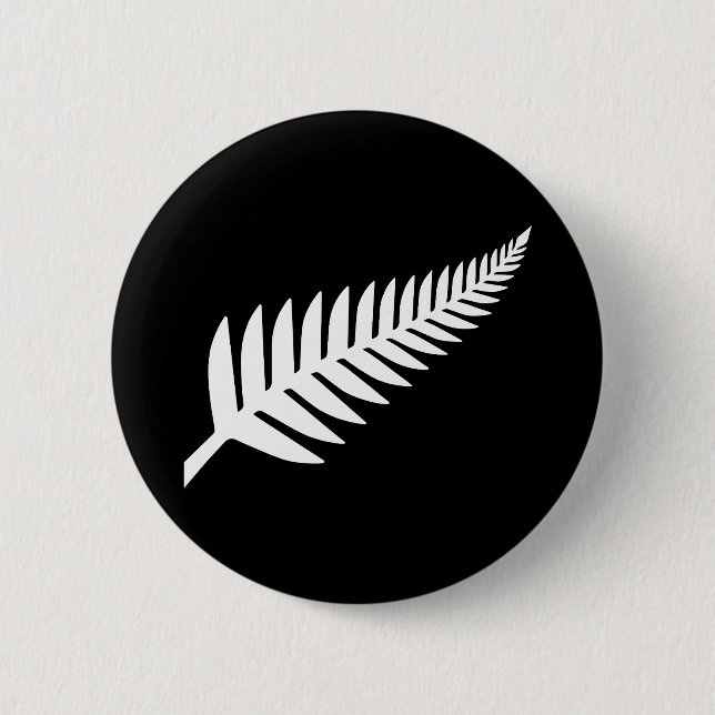 New Zealand Silver Fern  Button (Front)