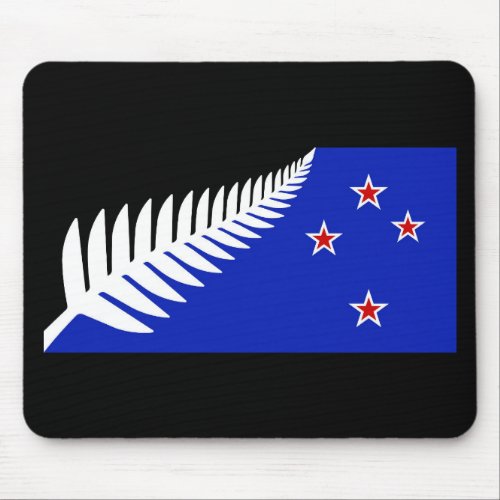 New Zealand Silver Fern Flag Mouse Pad