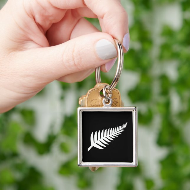 New Zealand Silver Fern  Keychain (Hand)