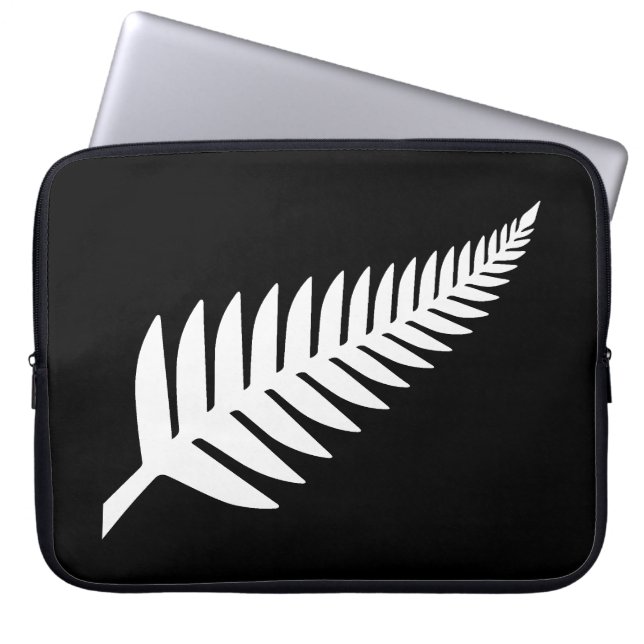 New Zealand Silver Fern Laptop Sleeve (Front)