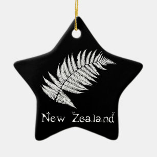 New Zealand Silver Fern Ornament