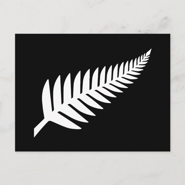 New Zealand Silver Fern Postcard (Front)