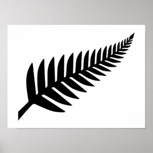 New Zealand Silver Fern  Poster