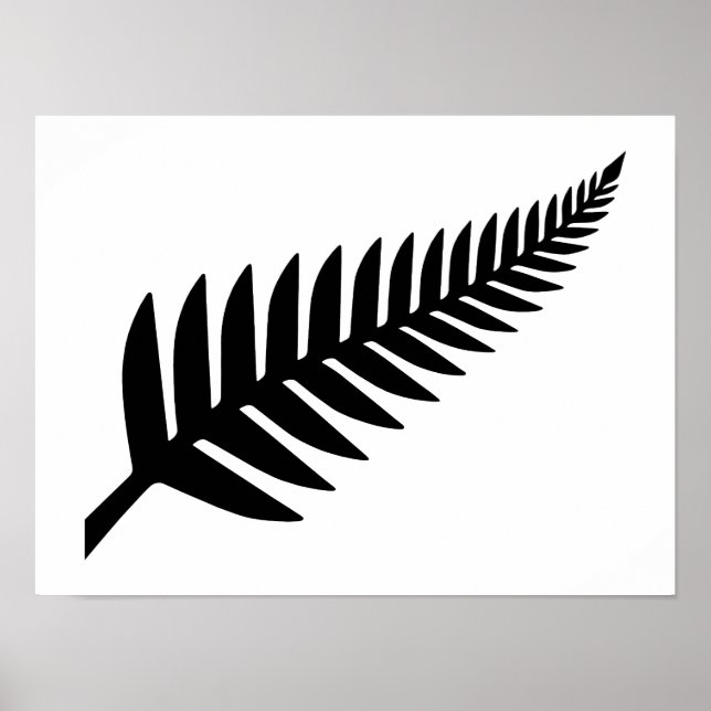 New Zealand Silver Fern  Poster (Front)