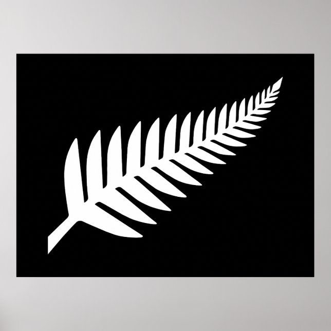 New Zealand Silver Fern  Poster (Front)