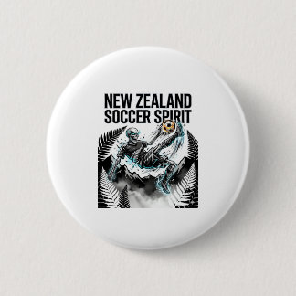 New Zealand Soccer Spirit Skeleton Striker Nations Button