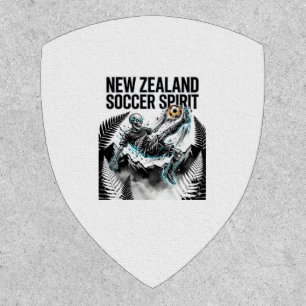 New Zealand Soccer Spirit Skeleton Striker Nations Patch