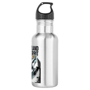 New Zealand Soccer Spirit Skeleton Striker Nations Stainless Steel Water Bottle