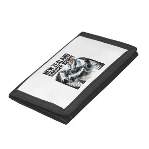 New Zealand Soccer Spirit Skeleton Striker Nations Trifold Wallet