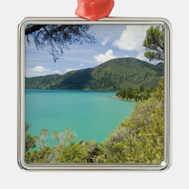 New Zealand, South Island, Marlborough Sounds. Metal Ornament (Front)