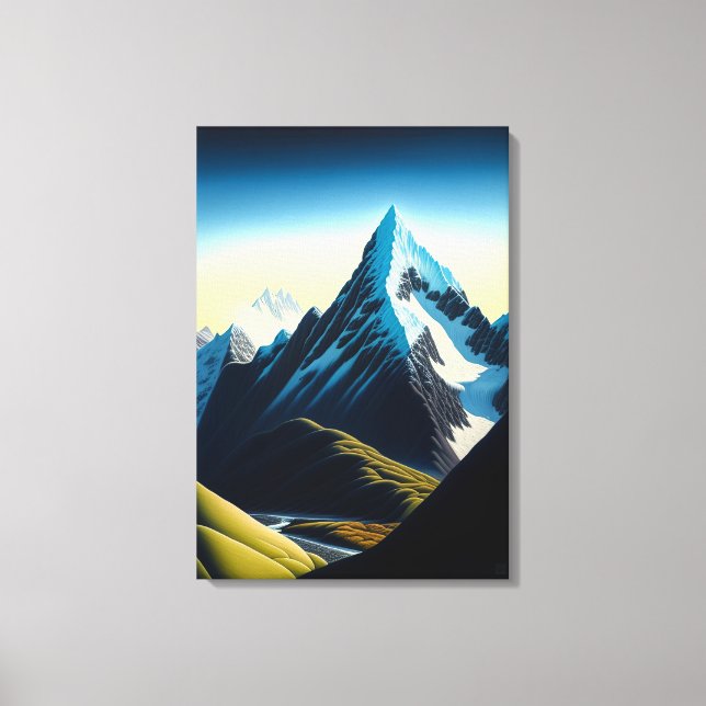 New Zealand Southern Alps - Canvas Print (Front)