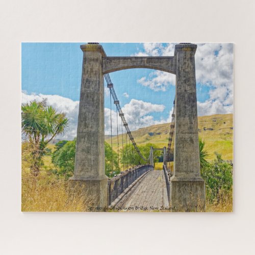 New Zealand Springvale Suspension Bridge Jigsaw Puzzle