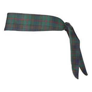 New Zealand Tartan Plaid Pattern Tie Headband