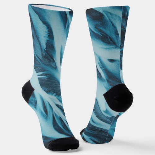New Zealand Topography From Above Socks