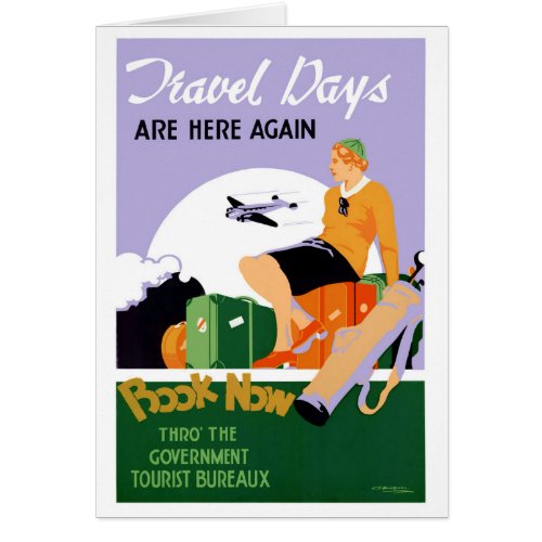 New Zealand Travel Days Vintage Travel Poster