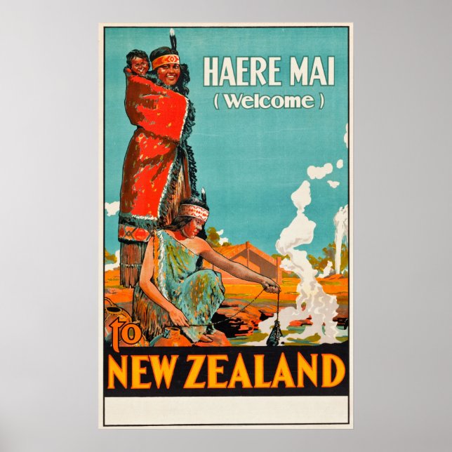 New Zealand Travel Poster (Front)