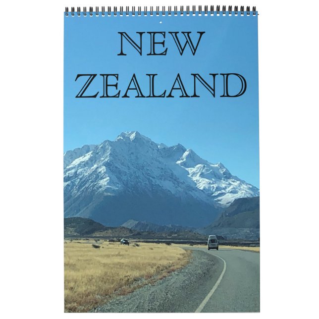 new zealand travels calendar (Cover)