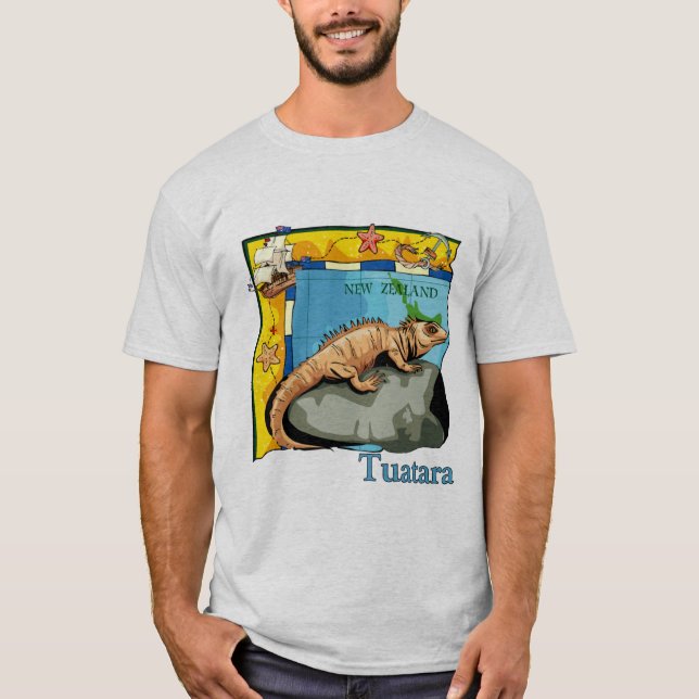 New Zealand Tuatara T-Shirt (Front)