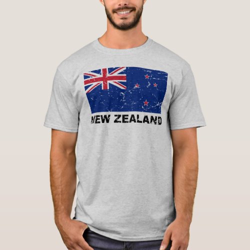 New Zealand Vintage Flag T_Shirt