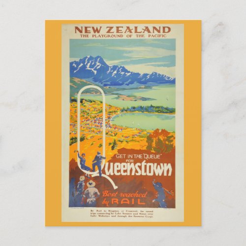 New Zealand Vintage Queensland Travel Postcard