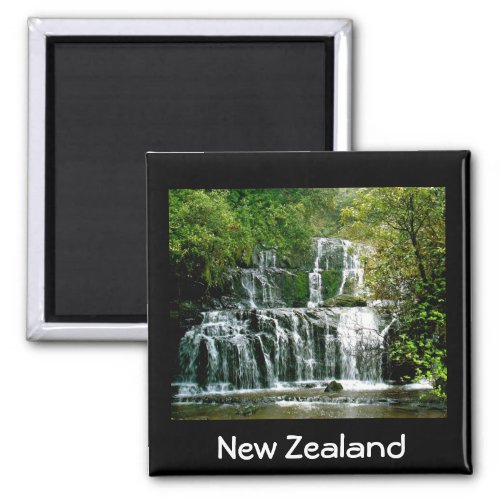 New Zealand Waterfall _ Purakaunui Falls Magnet