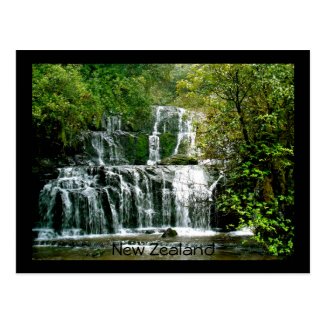 New Zealand Waterfall - Purakaunui Falls Postcards