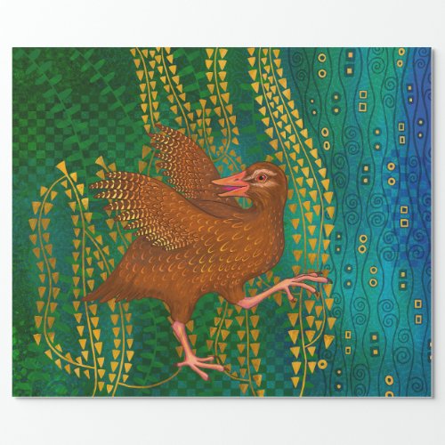 New Zealand Weka Wrapping Paper