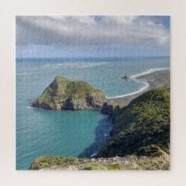 New Zealand Whatipu Seascape View Omanawanui Track Jigsaw Puzzle