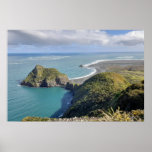 New Zealand Whatipu Seascape View Omanawanui Track Poster