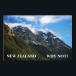 NEW ZEALAND, WHY NOT? POSTER<br><div class="desc">poster seen on Season 1 of Flight of the Conchords. Check out more products... .</div>