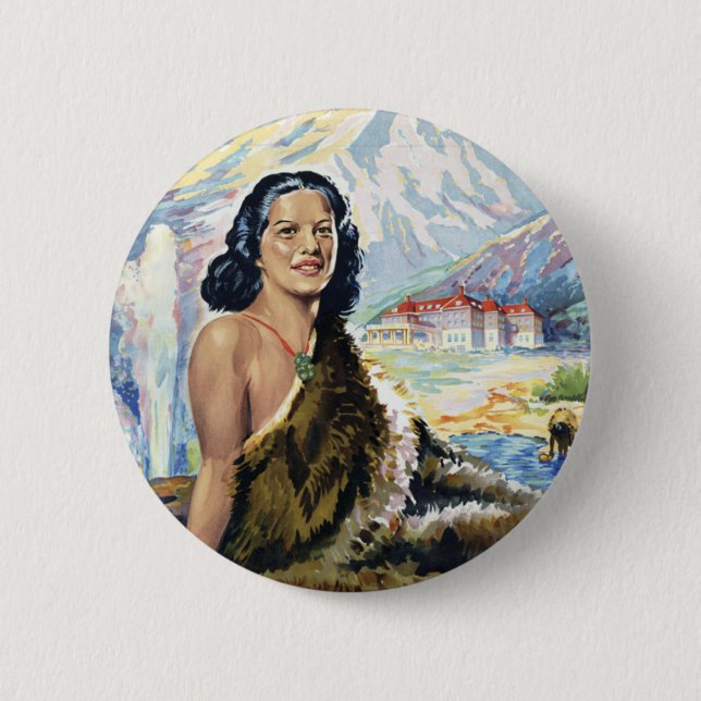 New Zealand: Wonderland of the Pacific Pinback Button (Front)
