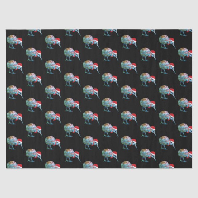 NEW ZEALAND XMAS  KIWI SIMPLE PAUA TISSUE PAPER (Front)