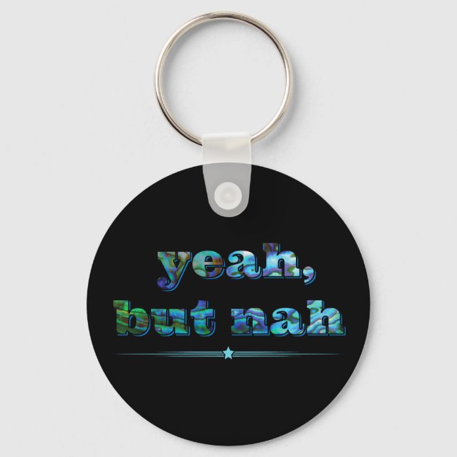 NEW ZEALAND YEAH BUT NAH KEYCHAIN (Front)