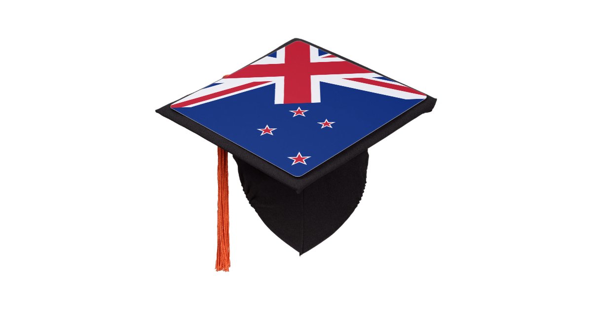 New Zealand & Zealand Flag - Students /University Graduation Cap Topper ...
