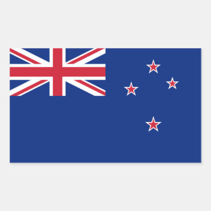 New Zealand/Zealander/Kiwi Flag Rectangular Sticker