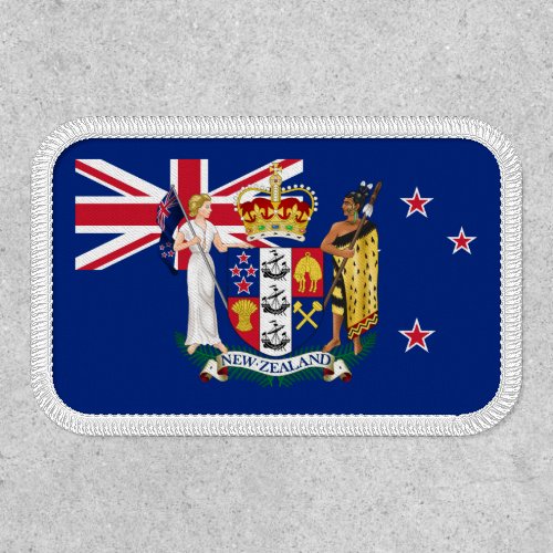 New Zealander Flag  Coat of Arms New Zealand Patch