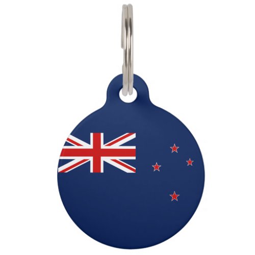 New Zealander flag-coat of arms Pet ID Tag