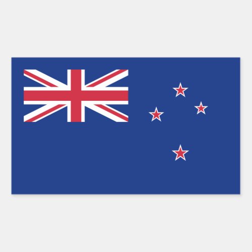 New Zealander Flag Flag of New Zealand Rectangular Sticker
