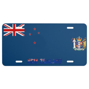 New Zealander flag License Plate
